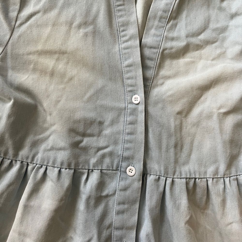 Light Gray Button-Up Dress - Picture 2 of 2